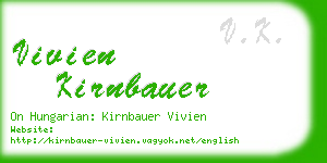 vivien kirnbauer business card